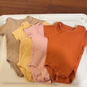 Assorted Color Baby Bodysuit Set 12m